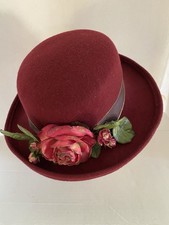 Cappello bordeaux 100% lana